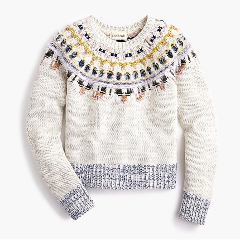 J. Crew-The Reeds multi-colored sweater